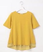 【フェルゥ/Feroux】の【UVケア】バックペプラムチュニック Tシャツ 黄緑系|ID: prp329100004675452 ipo3291000000034178476