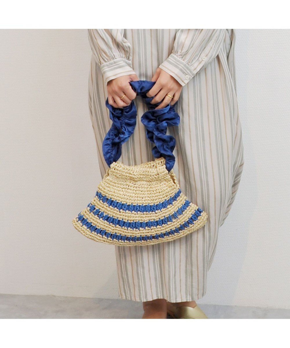 【アンビリオン/UNBILLION】のkakatoo トライアングルペーパークロッシェバッグ インテリア・キッズ・メンズ・レディースファッション・服の通販 founy(ファニー) 　ファッション　Fashion　レディースファッション　Fashion for Women　バッグ　Bags　シンプル　Simple, Minimal　財布　Wallet, Purse　トライアングル　Triangle, Triangular Shape　ハンド　Hand, Handmade　フェミニン　Feminine, Girly　フリル　Frill, Ruffle　ペーパー　Paper, Kraft Paper　ポケット　Pocket, Pocket Detail　マグネット　Magnet, Magnetic Closure　再入荷　Restock / Back in Stock　ブルー|ID: prp329100004675461 ipo3291000000034314726