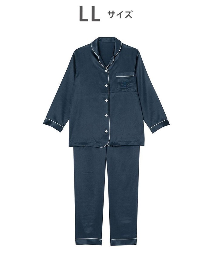 【ワコール 睡眠科学/wacoal suimin】のパジャマ シルク100% 長袖 長ズボン ここちよく眠れる 吸放湿性 レディース YDX542 睡眠科学/ワコール インテリア・キッズ・メンズ・レディースファッション・服の通販 founy(ファニー) https://founy.com/ ファッション Fashion レディースファッション Fashion for Women トップス・カットソー Cut & Sew Tops サテン Satin, Glossy Fabric シルク Silk, 100% Silk 長袖 Long Sleeve, Full Sleeve パジャマ Pajamas, Sleepwear パターン Pattern, Design Print メンズ Men's, Menswear ロング Long, Long-Length エレガント 上品 Elegant |ID: prp329100004675479 ipo3291000000034314918