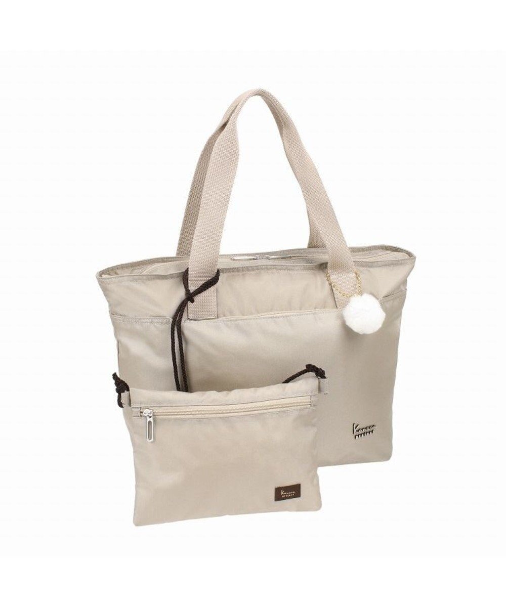 【エースバッグズアンドラゲッジ/ACE BAGS & LUGGAGE】のKanana Collection カナナコレクション ストロール 折り畳みトートバッグ 67219 インテリア・キッズ・メンズ・レディースファッション・服の通販 founy(ファニー) 　ファッション　Fashion　レディースファッション　Fashion for Women　バッグ　Bags　コンビ　Combo, Combination Style　シンプル　Simple, Minimal　スーツケース キャリーケース　Suitcase / Carry Case　セットアップ　Set-Up, Coordinated Outfit　ポケット　Pocket, Pocket Detail　抗菌　Antibacterial, Bacteria-Resistant　ベージュ|ID: prp329100004675480 ipo3291000000034314929