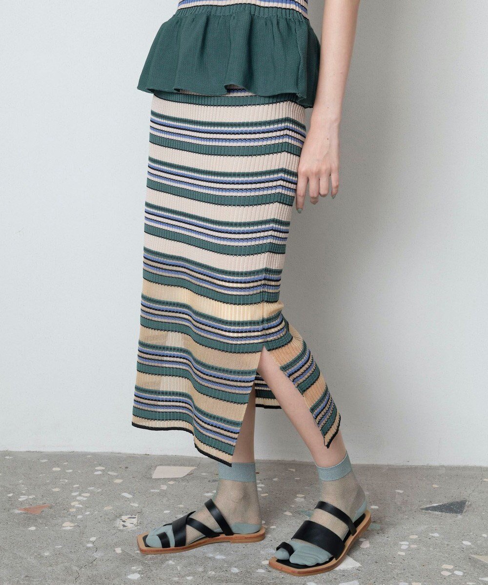 【トリコテ/Tricote】のBORDER SKIRT/ボーダースカート 人気、トレンドファッション・服の通販 founy(ファニー) 　ファッション　Fashion　レディースファッション　Fashion for Women　スカート　Skirts　アクセサリー　Fashion Accessories　タンブラー　Tumbler, Travel Mug　ボーダー　Border, Stripe　ロング　Long, Long-Length　ワンポイント　One Point, Statement Accent　A/W・秋冬　Autumn/Winter　S/S・春夏　SS, Spring/Summer, Warm Season　おすすめ　Recommended / Our Picks　夏　Summer　 other-1|ID: prp329100004675505 ipo3291000000033785495