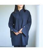 【ハッシュニュアンス/#Newans】の【セレモニーにも】パールボタンビッグブラウス ネイビー系|ID: prp329100004675566 ipo3291000000033785703