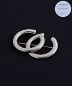 【ハッシュニュアンス/#Newans】の【セレモニーにも】ダブルCブローチ シルバー系|ID: prp329100004675568 ipo3291000000034355373