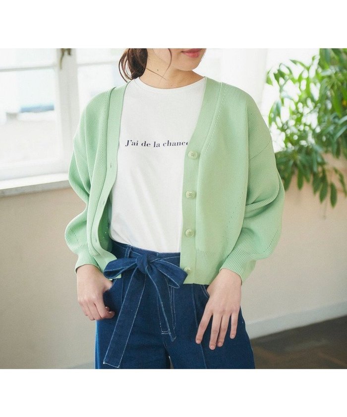 【フェルゥ/Feroux】のVネック カーディガン インテリア・キッズ・メンズ・レディースファッション・服の通販 founy(ファニー) https://founy.com/ ファッション Fashion レディースファッション Fashion for Women トップス・カットソー Cut & Sew Tops カーディガン・羽織り Layered Style Cardigans Vネックトップス V-Neck Tops / V-Cut Neckline Shirts カーディガン Cardigan, Knitwear 夏 Summer 春 Spring S/S・春夏 SS, Spring/Summer, Warm Season |ID: prp329100004675604 ipo3291000000034817984