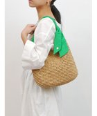 【アンビリオン/UNBILLION】のcachecache 下がりリボンワンハンドルトートバッグ グリーン|ID: prp329100004675609 ipo3291000000034317308