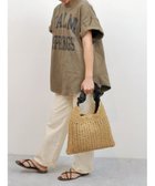 【アンビリオン/UNBILLION】のcachecache フリルワンハンドルペーパー手編みトート ブラック|ID: prp329100004675610 ipo3291000000034317322