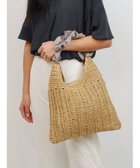 【アンビリオン/UNBILLION】のcachecache フリルワンハンドルペーパー手編みトート オーク|ID: prp329100004675610 ipo3291000000034317329