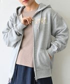 【ムーク/muuc】の〈コットン100% 12.7オンス生地&裏面パイル〉花刺繍のWジップパーカー 人気、トレンドファッション・服の通販 founy(ファニー) ファッション Fashion レディースファッション Fashion for Women トップス・カットソー Cut & Sew Tops レディースパーカー・カジュアルフーディー Casual Hoodies & Sweatshirts キャンバス Canvas, Canvas Fabric スウェット / スエット Sweatshirt, Sweatwear 手編み Hand-Knitted, Handmade Knit パターン Pattern, Design Print パーカー Hoodie, Parka A/W・秋冬 Autumn/Winter S/S・春夏 SS, Spring/Summer, Warm Season 再入荷 Restock / Back in Stock 夏 Summer エレガント 上品 Elegant thumbnail グレー|ID: prp329100004675611 ipo3291000000034317352