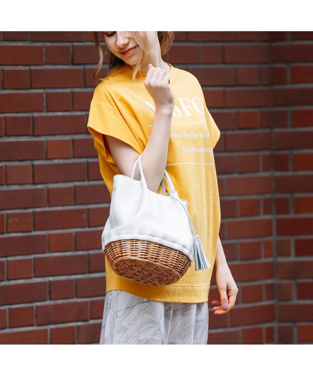 【アンビリオン/UNBILLION】のperche 牛革×ヤナギ底2wayトートバッグ インテリア・キッズ・メンズ・レディースファッション・服の通販 founy(ファニー) 　ファッション　Fashion　レディースファッション　Fashion for Women　バッグ　Bags　ショルダー　Shoulder, Shoulder Strap　アイボリー|ID: prp329100004675625 ipo3291000000034317476