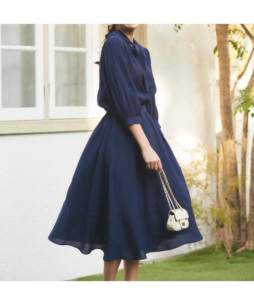 【フェルゥ/Feroux】の【セットアイテム】2WAYボウタイ セットアップ インテリア・キッズ・メンズ・レディースファッション・服の通販 founy(ファニー) 　ファッション　Fashion　レディースファッション　Fashion for Women　ワンピース　Dresses　セットアップ　Set-Up, Coordinated Outfit　リボン　Ribbon, Bow　エレガント 上品　Elegant　夏　Summer　定番　Standard, Basic Item　春　Spring　S/S・春夏　SS, Spring/Summer, Warm Season　ネイビー系|ID: prp329100004675632 ipo3291000000034317560