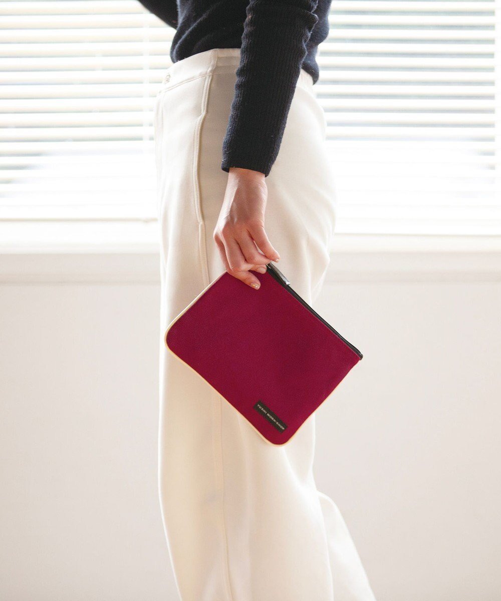 【ユーシ/YUSHI】のARLE - POUCH 帆布ポーチ インテリア・キッズ・メンズ・レディースファッション・服の通販 founy(ファニー) 　ファッション　Fashion　レディースファッション　Fashion for Women　ミニ財布・二つ折り財布　Wallets & Card Cases　ポーチ&ミニバッグ　Pouches & Mini Bags　ショルダー　Shoulder, Shoulder Strap　シンプル　Simple, Minimal　スマート　Smart, Elegant　財布　Wallet, Purse　トレンド　Trend, Trending Now　定番　Standard, Basic Item　パイピング　Piping, Trim Design　フィット　Fit, Slim Fit　フラップ　Flap, Flap Pocket　ボストンバッグ　Boston Bag, Retro Bag　ポケット　Pocket, Pocket Detail　ポーチ　Pouch, Small Case　日本製　Made In Japan　ワイン|ID: prp329100004675657 ipo3291000000033786066