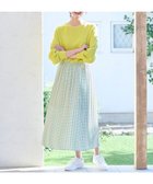 【エニー/ANY】の【洗濯機可】スクエアプリントスカート グリーン系|ID: prp329100004675672 ipo3291000000034318427