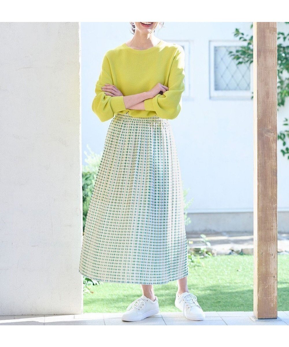 【エニー/ANY】の【洗濯機可】スクエアプリントスカート インテリア・キッズ・メンズ・レディースファッション・服の通販 founy(ファニー) ファッション Fashion レディースファッション Fashion for Women スカート Skirts 春 Spring スクエア Square, Square Shape ストレッチ Stretch, Stretchy Fabric トレンド Trend, Trending Now プリント Print, Printed Pattern プリーツ Pleats, Pleated ボックス Boxy, Box Shape ポケット Pocket, Pocket Detail 楽ちん Easy Fit, Comfortable S/S・春夏 SS, Spring/Summer, Warm Season 夏 Summer グリーン系|ID: prp329100004675672 ipo3291000000034318427