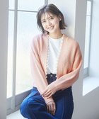 【フェルゥ/Feroux】の【洗える】パール付き カーディガン ピンク系|ID: prp329100004675701 ipo3291000000034317880