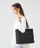 【ラ バガジェリー/LA BAGAGERIE】のコーデュラ×リサイクルレザー スクエアトート ブラック|ID: prp329100004675703 ipo3291000000034317900