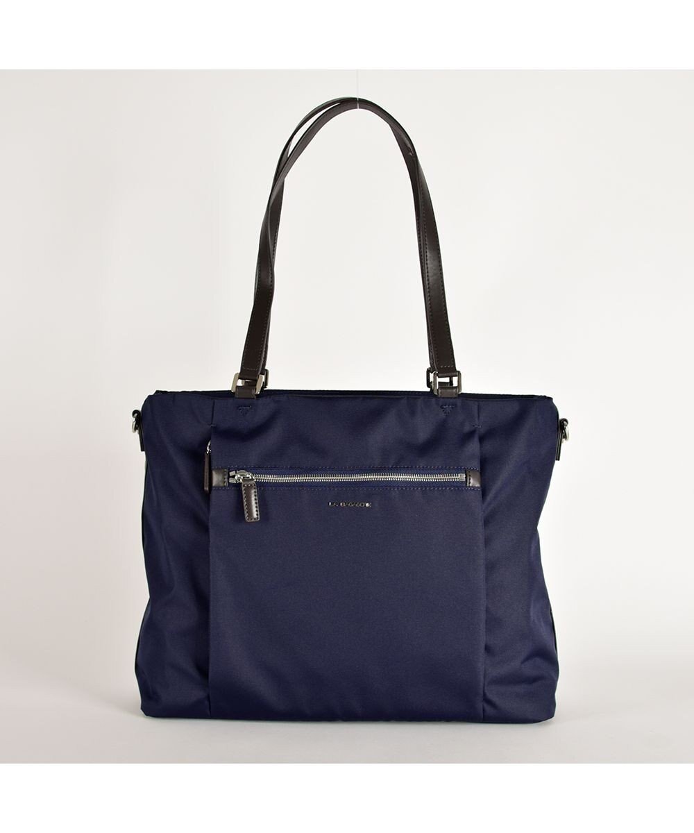 【ラ バガジェリー/LA BAGAGERIE】のコーデュラ×リサイクルレザー スクエアトート インテリア・キッズ・メンズ・レディースファッション・服の通販 founy(ファニー) ファッション Fashion レディースファッション Fashion for Women バッグ Bags クッション Cushion, Throw Pillow 軽量 Lightweight, Ultra Light シンプル Simple, Minimal スマート Smart, Elegant ポケット Pocket, Pocket Detail スーツケース キャリーケース Suitcase / Carry Case エレガント 上品 Elegant ビジネス 仕事 通勤 Business / Work / Commuting ネイビー系その他|ID: prp329100004675703 ipo3291000000034317903