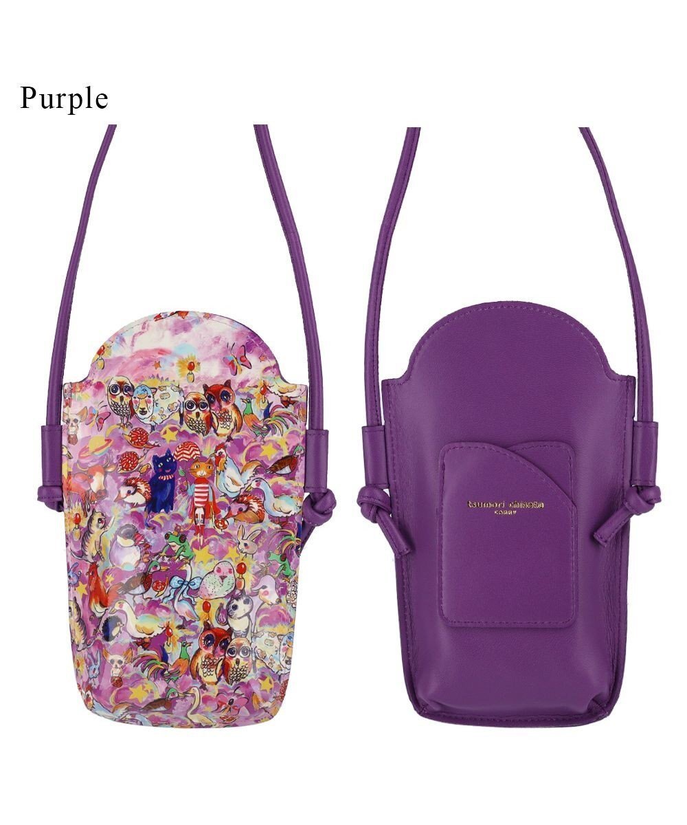【ツモリチサト キャリー/tsumori chisato CARRY】の森のどうぶつたち ポーチ スマホポシェット ショルダーケース インテリア・キッズ・メンズ・レディースファッション・服の通販 founy(ファニー) ファッション Fashion レディースファッション Fashion for Women ミニ財布・二つ折り財布 Wallets & Card Cases ポーチ&ミニバッグ Pouches & Mini Bags ショルダー Shoulder, Shoulder Strap バランス Balance, Style Balance プリント Print, Printed Pattern ポーチ Pouch, Small Case 財布 Wallet, Purse パープル|ID: prp329100004675706 ipo3291000000034317948