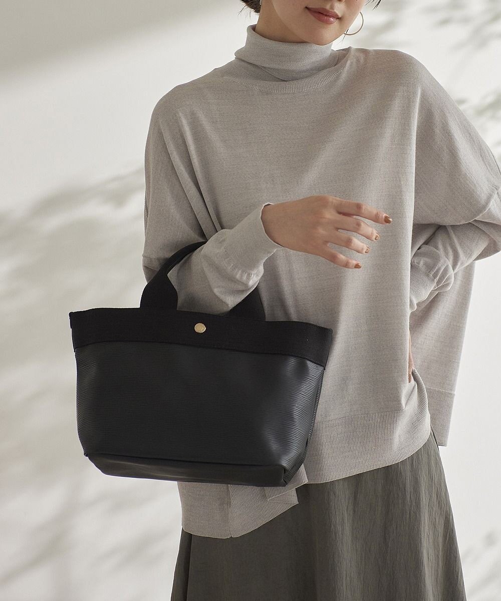 【トプカピ/TOPKAPI】の【Breath TOPKAPI】リプルネオレザー ミニトートバッグ インテリア・キッズ・メンズ・レディースファッション・服の通販 founy(ファニー) 　ファッション　Fashion　レディースファッション　Fashion for Women　バッグ　Bags　クール　Cool, Chic　軽量　Lightweight, Ultra Light　ショルダー　Shoulder, Shoulder Strap　シンプル　Simple, Minimal　トラベル　Travel, Travel Gear　人気　Popular, Best Seller　ビーチ　Beach, Seaside　ポーチ　Pouch, Small Case　モダン　Modern, Contemporary　リゾート　Resort, Vacation Style　ワンポイント　One Point, Statement Accent　おすすめ　Recommended / Our Picks　ブラック|ID: prp329100004675729 ipo3291000000034318786