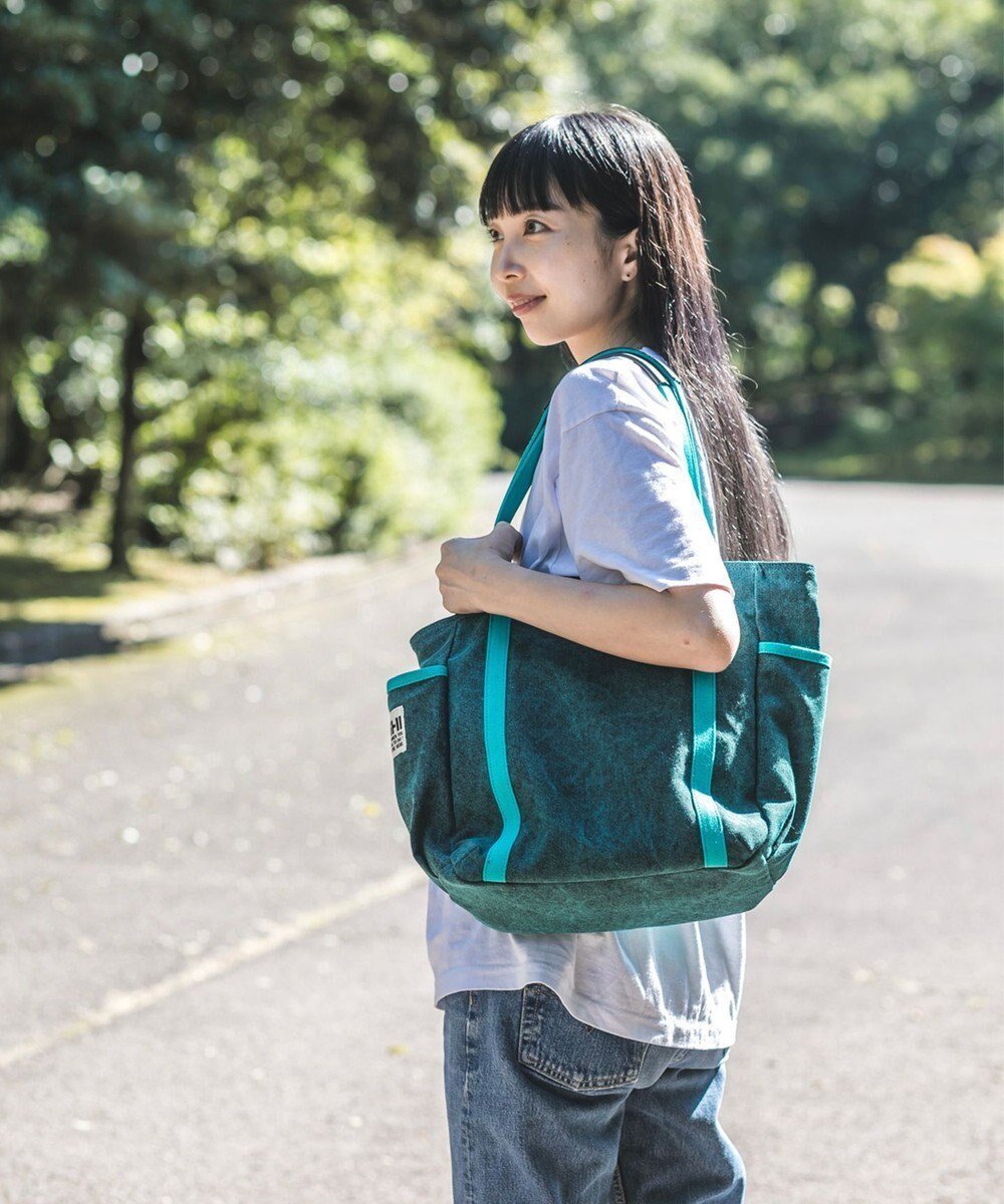 【ユーシ/YUSHI】のEnjoy life - FREESTYLE TOTE 帆布トートバッグ インテリア・キッズ・メンズ・レディースファッション・服の通販 founy(ファニー) ファッション Fashion レディースファッション Fashion for Women バッグ Bags アウトドア Outdoor Clothing クッション Cushion, Throw Pillow ショルダー Shoulder, Shoulder Strap ポケット Pocket, Pocket Detail ブルー|ID: prp329100004675734 ipo3291000000034318542