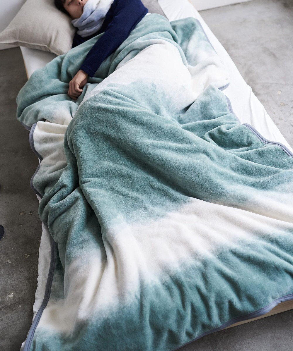 【ルームアンドスプール/LOOM&SPOOL】のFOL綿毛布シングル/カーキ 人気、トレンドファッション・服の通販 founy(ファニー) ファッション Fashion レディースファッション Fashion for Women グラデーション Gradient, Ombre 抗菌 Antibacterial, Bacteria-Resistant スリッパ Slippers, Room Shoes ダブル Double, Double-Breasted テクスチャー Texture, Textured Fabric ブランケット Blanket, Throw Blanket プリント Print, Printed Pattern other-1|ID: prp329100004675737 ipo3291000000034318568