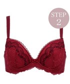 【ブラデリス ニューヨーク/BRADELIS New York】の【BRADELIS New York / 育乳補整ブラ・STEP2 寄せる】ナオミステップ2ブラ22A2 脇高設計でしっかり寄せ上げ レッド|ID: prp329100004675763 ipo3291000000033786454