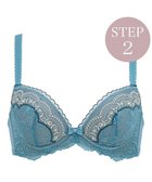 【ブラデリス ニューヨーク/BRADELIS New York】の【BRADELIS New York / 育乳補整ブラ・STEP2 寄せる】ナオミステップ2ブラ22A2 脇高設計でしっかり寄せ上げ ティールブルー|ID: prp329100004675763 ipo3291000000033786455