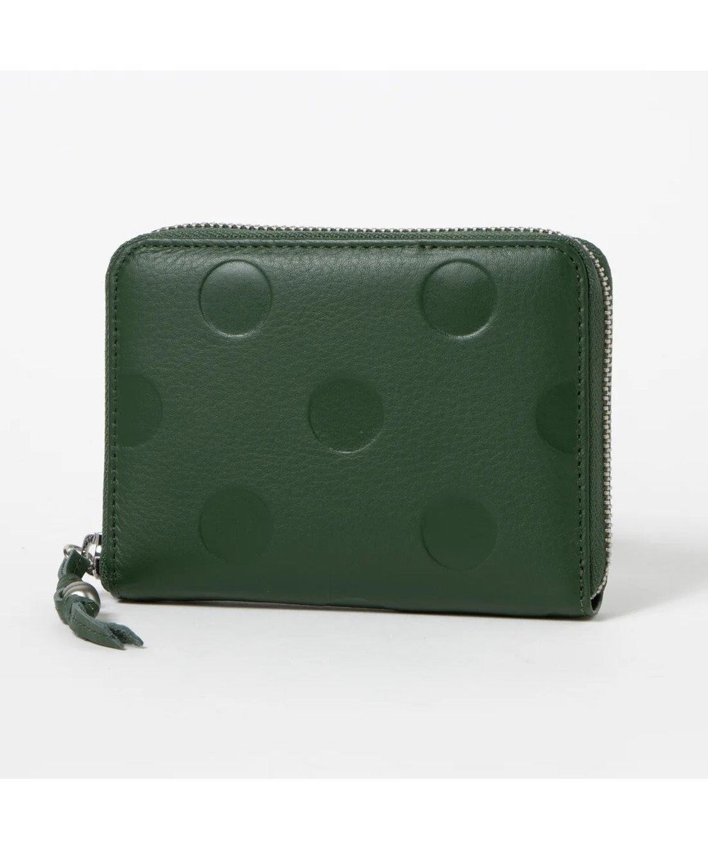 【アンビリオン/UNBILLION】のペルケ perche / ドット型押しラウンドパームフィット財布 インテリア・キッズ・メンズ・レディースファッション・服の通販 founy(ファニー) ファッション Fashion レディースファッション Fashion for Women ミニ財布・二つ折り財布 Wallets & Card Cases ドット Polka Dot, Dot Pattern ポケット Pocket, Pocket Detail ラウンド Round, Round Neck 財布 Wallet, Purse グリーン|ID: prp329100004675776 ipo3291000000034318940