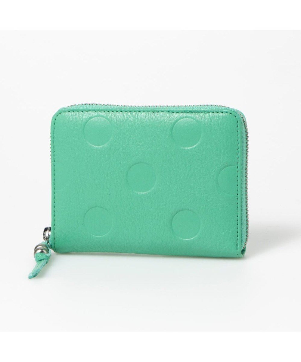 【アンビリオン/UNBILLION】のペルケ perche / ドット型押しラウンドパームフィット財布 インテリア・キッズ・メンズ・レディースファッション・服の通販 founy(ファニー) 　ファッション　Fashion　レディースファッション　Fashion for Women　ミニ財布・二つ折り財布　Wallets & Card Cases　ドット　Polka Dot, Dot Pattern　ポケット　Pocket, Pocket Detail　ラウンド　Round, Round Neck　財布　Wallet, Purse　ライトグリーン|ID: prp329100004675776 ipo3291000000036062952