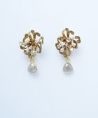 【モンシロ/monshiro】の【スワロフスキー】ネリネフラワー イヤリング ピンクベージュ|ID: prp329100004675797 ipo3291000000034318132