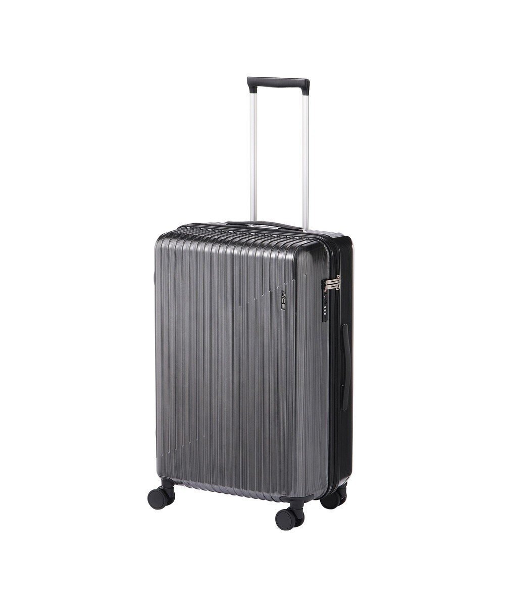 【エースバッグズアンドラゲッジ/ACE BAGS & LUGGAGE】のACE クレスタ2 スーツケース 5~7泊 60L ストッパー機能 06937 インテリア・キッズ・メンズ・レディースファッション・服の通販 founy(ファニー) 　ファッション　Fashion　レディースファッション　Fashion for Women　スーツ　Business Suits & Workwear　旅行　Travel　スーツケース キャリーケース　Suitcase / Carry Case　ブラック|ID: prp329100004675802 ipo3291000000033786592