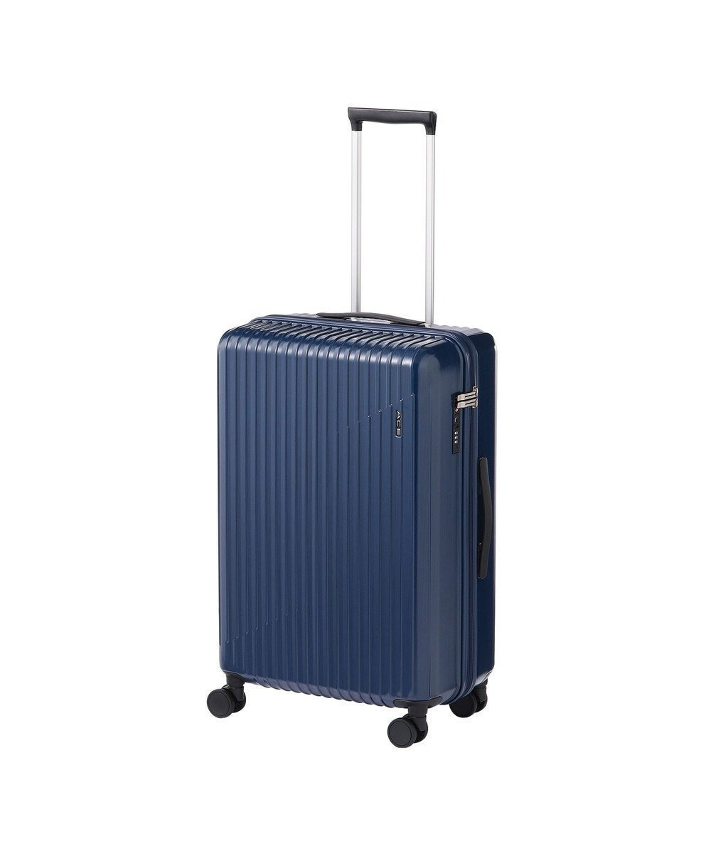 【エースバッグズアンドラゲッジ/ACE BAGS & LUGGAGE】のACE クレスタ2 スーツケース 5~7泊 60L ストッパー機能 06937 インテリア・キッズ・メンズ・レディースファッション・服の通販 founy(ファニー) 　ファッション　Fashion　レディースファッション　Fashion for Women　スーツ　Business Suits & Workwear　旅行　Travel　スーツケース キャリーケース　Suitcase / Carry Case　ネイビー|ID: prp329100004675802 ipo3291000000033786593