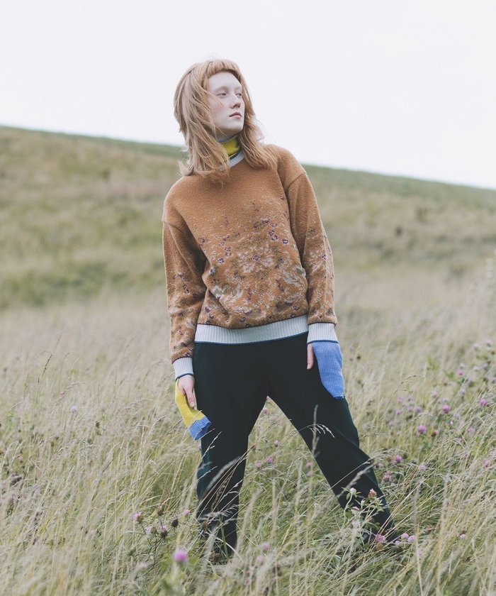 【コキュウ/COQ】の【吸湿発熱性・制電性・日本製】FOREST MEMORY ニット インテリア・キッズ・メンズ・レディースファッション・服の通販 founy(ファニー) https://founy.com/ ファッション Fashion レディースファッション Fashion for Women トップス・カットソー Cut & Sew Tops ニット Knit Tops & Sweaters キュプラ Cupro, Eco Fabric コレクション Collection, Seasonal Line 軽量 Lightweight, Ultra Light セーター Sweater, Knitwear バランス Balance, Style Balance モチーフ Motif, Design Theme A/W・秋冬 Autumn/Winter 日本製 Made In Japan 犬 Dog |ID: prp329100004675807 ipo3291000000034319132