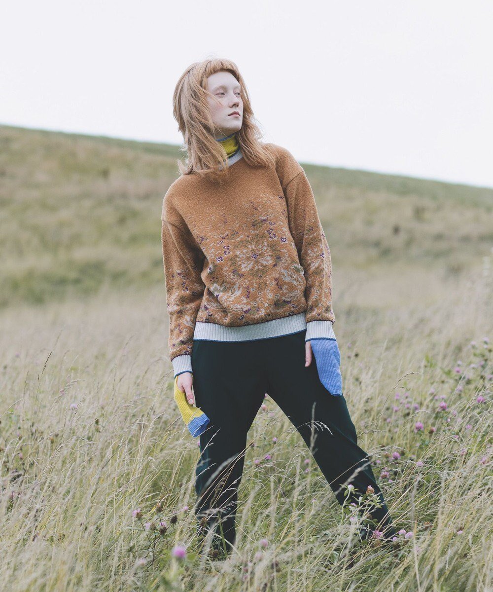 【コキュウ/COQ】のFOREST MEMORY 花柄プルオーバーニット 人気、トレンドファッション・服の通販 founy(ファニー) ファッション Fashion レディースファッション Fashion for Women トップス・カットソー Cut & Sew Tops ニット Knit Tops & Sweaters カジュアルプルオーバー・ニットトップス Pullovers & Knit Tops / Casual Pullovers 花柄・フラワープリント・モチーフ Floral Prints & Motifs / Flower Pattern Tops キュプラ Cupro, Eco Fabric コレクション Collection, Seasonal Line 軽量 Lightweight, Ultra Light セーター Sweater, Knitwear バランス Balance, Style Balance モチーフ Motif, Design Theme A/W・秋冬 Autumn/Winter 犬 Dog other-1|ID: prp329100004675807 ipo3291000000034319132