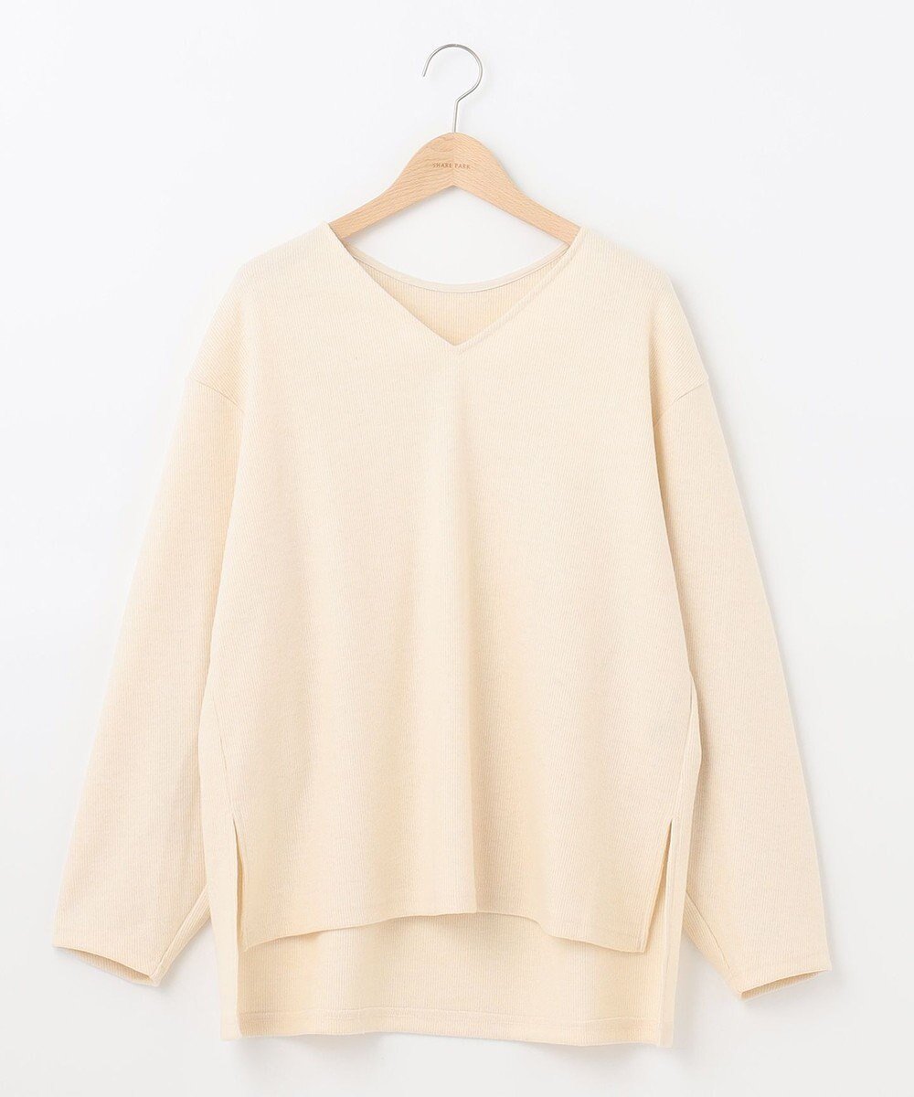 【シェアパーク/SHARE PARK】のサイドスリットVネックニット 人気、トレンドファッション・服の通販 founy(ファニー) 　ファッション　Fashion　レディースファッション　Fashion for Women　トップス・カットソー　Cut & Sew Tops　ニット　Knit Tops & Sweaters　Vネックトップス　V-Neck Tops / V-Cut Neckline Shirts　イレギュラーヘム　Irregular Hem　カットソー　Cut and Sewn Top　シンプル　Simple, Minimal　スリット　Slit, Slit Detail　セーター　Sweater, Knitwear　切替　Switching, Contrast Panel　A/W・秋冬　Autumn/Winter　 other-1|ID: prp329100004675831 ipo3291000000033786666
