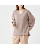 【シェアパーク/SHARE PARK】のサイドスリットVネックニット 人気、トレンドファッション・服の通販 founy(ファニー) ファッション Fashion レディースファッション Fashion for Women トップス・カットソー Cut & Sew Tops ニット Knit Tops & Sweaters Vネックトップス V-Neck Tops / V-Cut Neckline Shirts イレギュラーヘム Irregular Hem カットソー Cut and Sewn Top シンプル Simple, Minimal スリット Slit, Slit Detail セーター Sweater, Knitwear 切替 Switching, Contrast Panel A/W・秋冬 Autumn/Winter thumbnail モカ|ID: prp329100004675831 ipo3291000000033786668