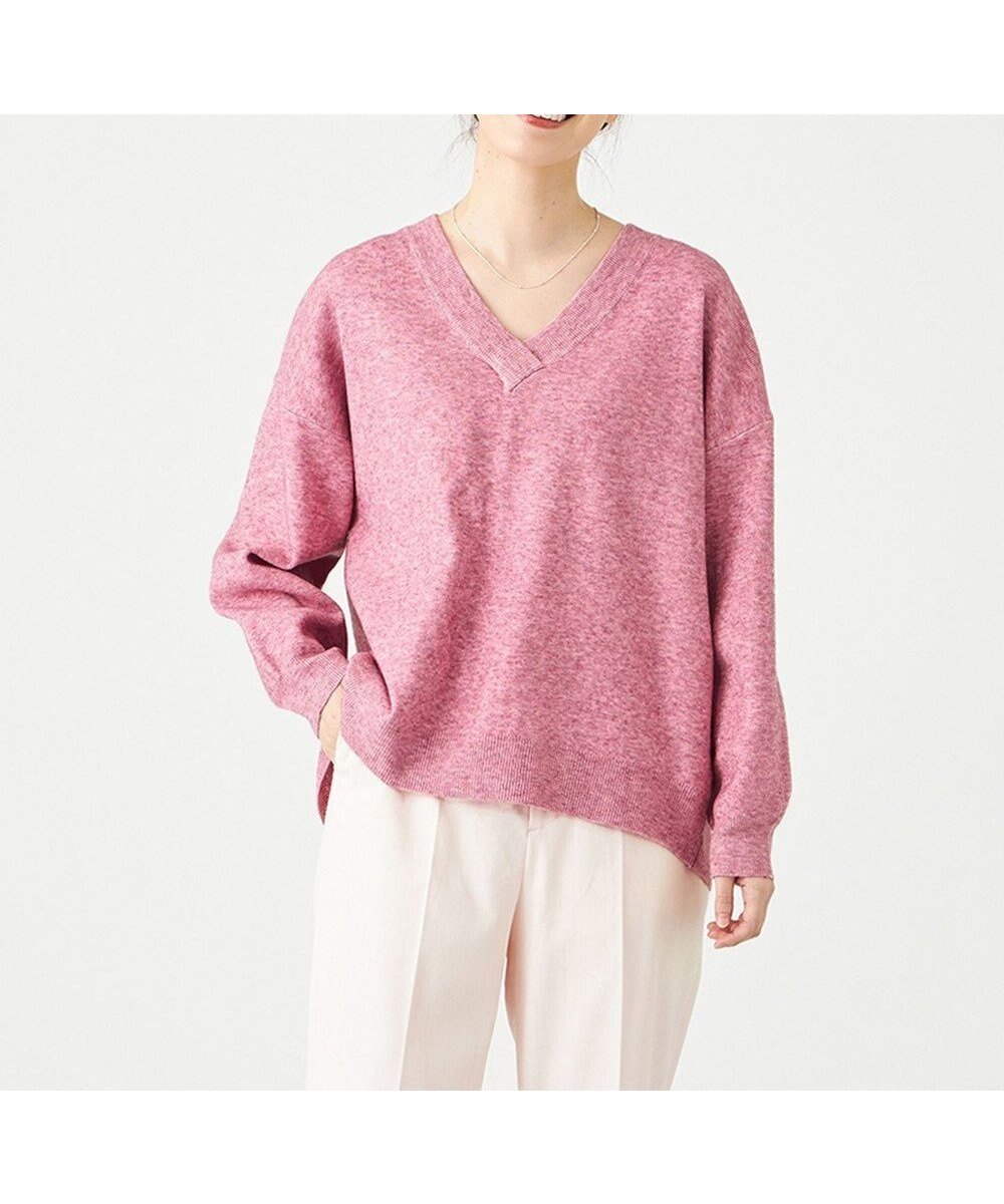 【シェアパーク/SHARE PARK】のソフトタッチVネックニット 人気、トレンドファッション・服の通販 founy(ファニー)  ファッション Fashion レディースファッション Fashion for Women トップス・カットソー Cut & Sew Tops ニット Knit Tops & Sweaters Vネックトップス V-Neck Tops / V-Cut Neckline Shirts シンプル Simple, Minimal セーター Sweater, Knitwear トレンド Trend, Trending Now ボトム Bottoms, Lower Wear A/W・秋冬 Autumn/Winter  other-1|ID: prp329100004675835 ipo3291000000034319246