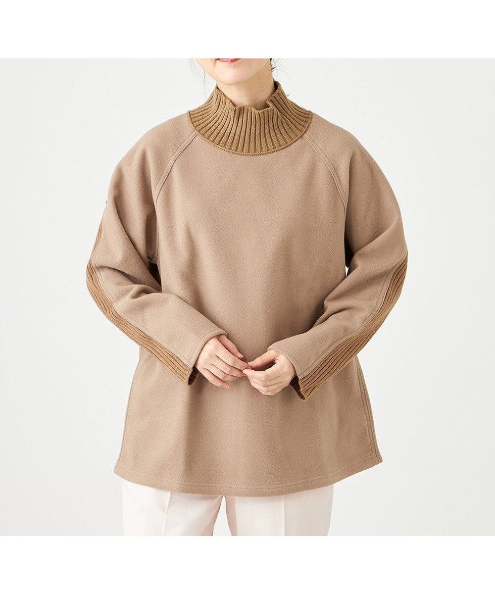 【シェアパーク/SHARE PARK】のラグランスリープハイネックプルオーバー インテリア・キッズ・メンズ・レディースファッション・服の通販 founy(ファニー) 　ファッション　Fashion　レディースファッション　Fashion for Women　トップス・カットソー　Cut & Sew Tops　シャツ・ブラウス・オフィスカジュアル　Elegant Blouses & Button-Ups　ロングTシャツ・Tシャツ　Longline T-Shirts & Tees　カジュアルプルオーバー・ニットトップス　Pullovers & Knit Tops / Casual Pullovers　カットソー・ベーシックTシャツ　Cut-and-Sewn Tops / Stretch Tees & Basics　カットソー　Cut and Sewn Top　スリーブ　Sleeve, Long Sleeve / Short Sleeve　ハイネック　High Neck, Mock Neck　メルトン　Melton, Heavy Wool　A/W・秋冬　Autumn/Winter　キャメル|ID: prp329100004675837 ipo3291000000036295541