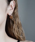 【シュスイ/susui】の〈ブランド定番〉【doughnut】フープピアス S (シルバーマット)_片耳 ブラウン|ID: prp329100004675863 ipo3291000000033786762