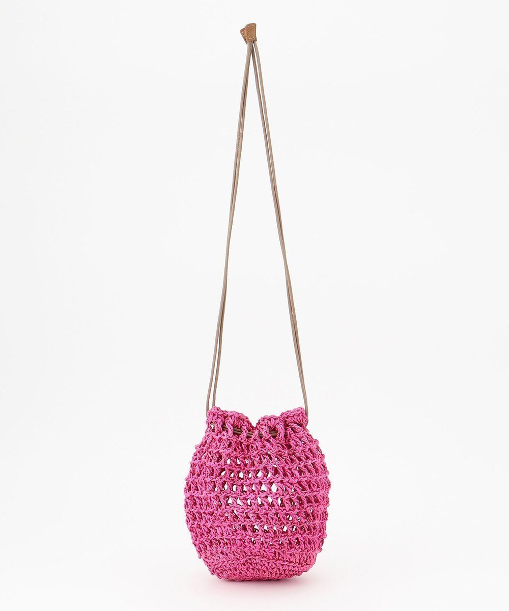 【ワード クロッセット セレクト/ONWARD CROSSET SELECT】の【BAGMATI】アバカ巾着ショルダーバッグ インテリア・キッズ・メンズ・レディースファッション・服の通販 founy(ファニー) 　ファッション　Fashion　レディースファッション　Fashion for Women　バッグ　Bags　おすすめ　Recommended / Our Picks　カラフル　Colorful Design　トレンド　Trend, Trending Now　ハンド　Hand, Handmade　ポシェット　Pochette, Mini Bag　巾着　Drawstring Bag, Kinchaku　透かし　Cut-Out, Lacework　FUCHISA|ID: prp329100004675866 ipo3291000000034256090