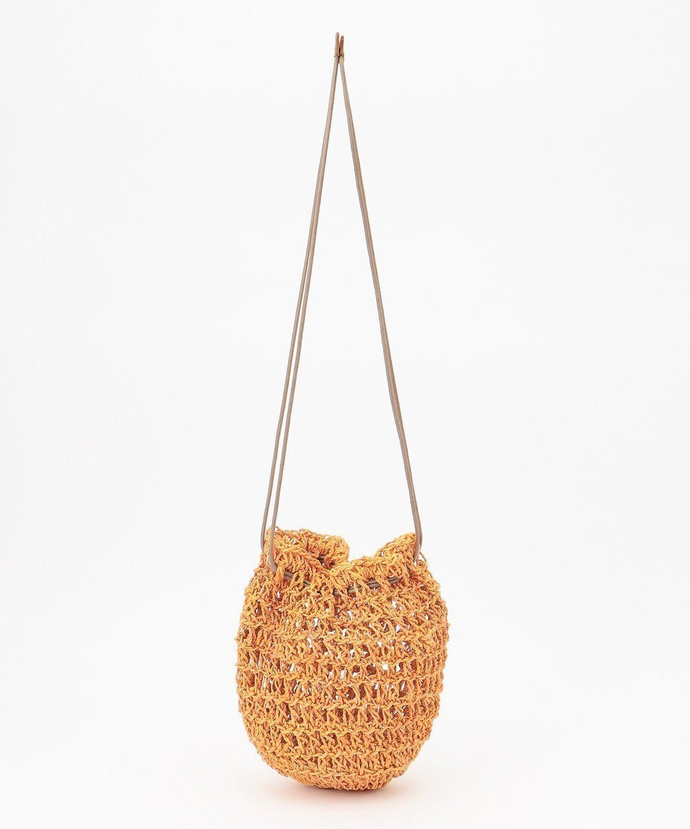 【ワード クロッセット セレクト/ONWARD CROSSET SELECT】の【BAGMATI】アバカ巾着ショルダーバッグ インテリア・キッズ・メンズ・レディースファッション・服の通販 founy(ファニー) 　ファッション　Fashion　レディースファッション　Fashion for Women　バッグ　Bags　おすすめ　Recommended / Our Picks　カラフル　Colorful Design　トレンド　Trend, Trending Now　ハンド　Hand, Handmade　ポシェット　Pochette, Mini Bag　巾着　Drawstring Bag, Kinchaku　透かし　Cut-Out, Lacework　ORANGE|ID: prp329100004675866 ipo3291000000034256091