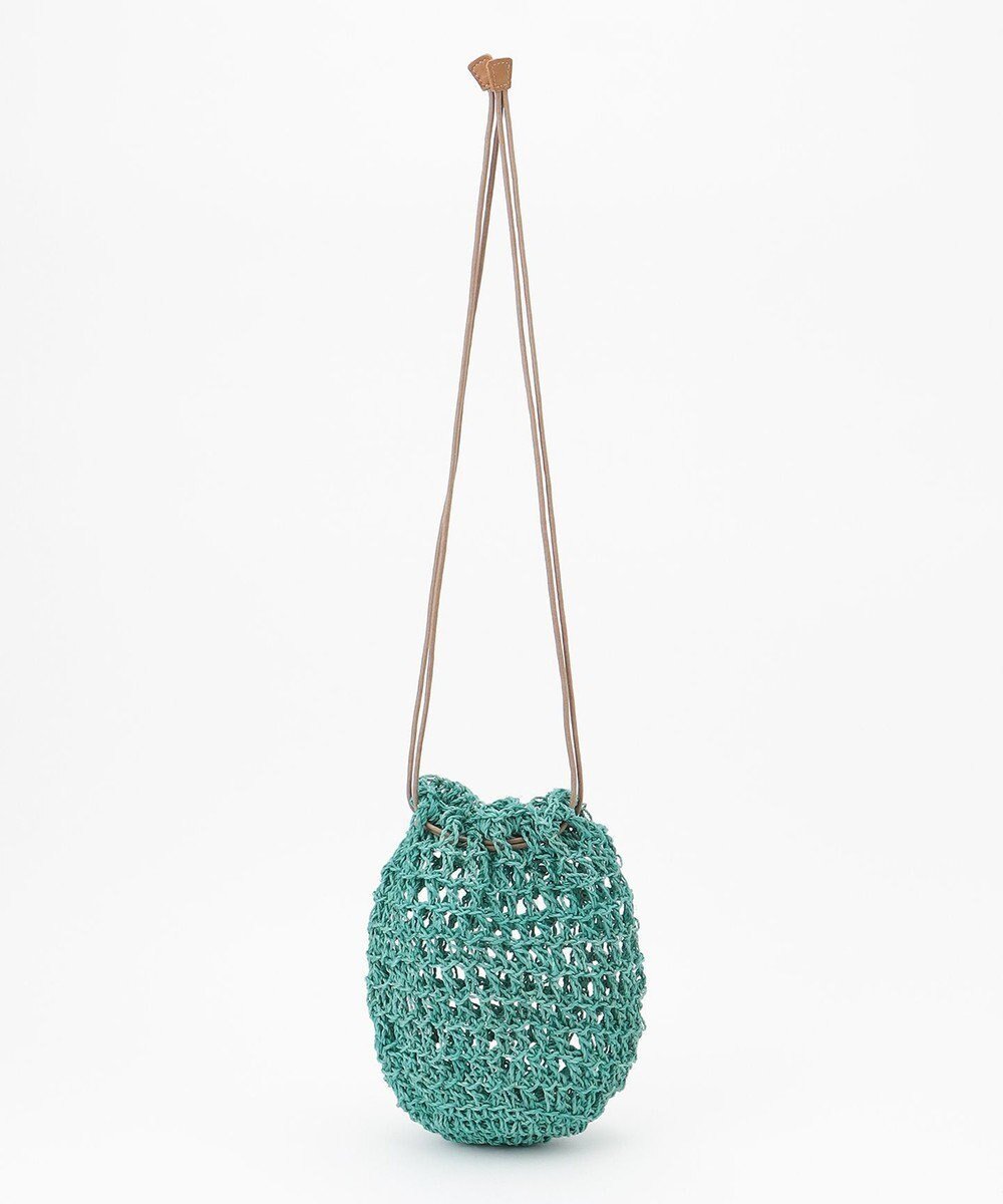 【ワード クロッセット セレクト/ONWARD CROSSET SELECT】の【BAGMATI】アバカ巾着ショルダーバッグ インテリア・キッズ・メンズ・レディースファッション・服の通販 founy(ファニー) 　ファッション　Fashion　レディースファッション　Fashion for Women　バッグ　Bags　おすすめ　Recommended / Our Picks　カラフル　Colorful Design　トレンド　Trend, Trending Now　ハンド　Hand, Handmade　ポシェット　Pochette, Mini Bag　巾着　Drawstring Bag, Kinchaku　透かし　Cut-Out, Lacework　GREEN|ID: prp329100004675866 ipo3291000000034256093