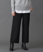 【ジェイ プレス/J.PRESS】の【洗える】チェルビック セミワイド パンツ ブラック系|ID: prp329100004675869 ipo3291000000033786784