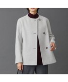【ジェイ プレス/J.PRESS】のショートビーバー ノーカラーコート ライトグレー系|ID: prp329100004675875 ipo3291000000033786803