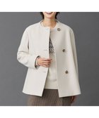 【ジェイ プレス/J.PRESS】のショートビーバー ノーカラーコート ベージュ系|ID: prp329100004675875 ipo3291000000033786804