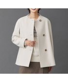 【ジェイ プレス/J.PRESS】のショートビーバー ノーカラーコート ベージュ系|ID: prp329100004675875 ipo3291000000034256106