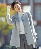 【ジェイ プレス/J.PRESS】のショートビーバー スタンドカラー コート ライトグレー系|ID: prp329100004675876 ipo3291000000033786806