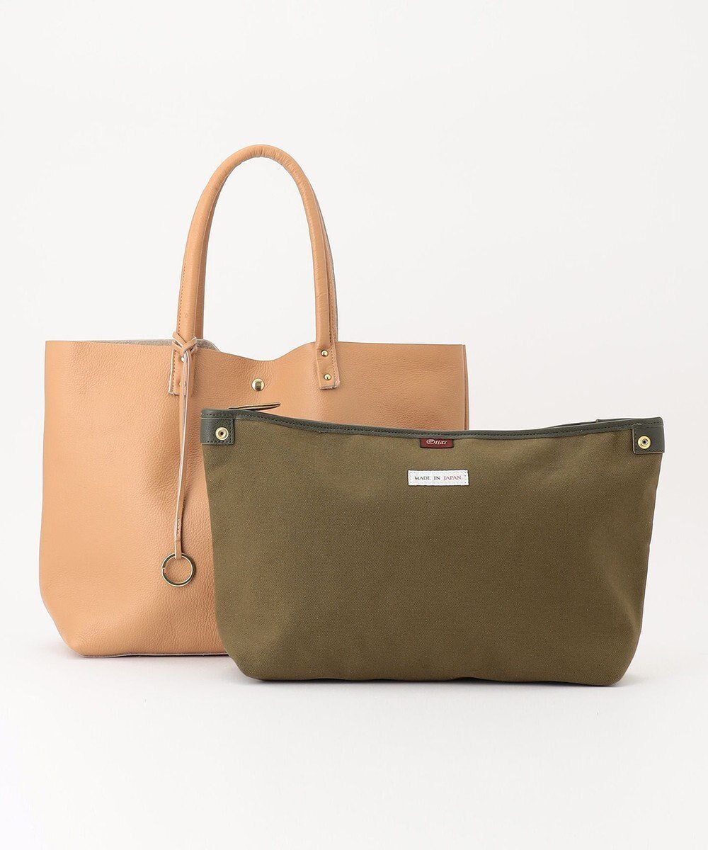 【アンビリオン/UNBILLION】の【テレビ ドラマ着用アイテム】Otias シュリンクレザートートバッグ 人気、トレンドファッション・服の通販 founy(ファニー) 　ファッション　Fashion　レディースファッション　Fashion for Women　バッグ　Bags　キャンバス　Canvas, Canvas Fabric　シンプル　Simple, Minimal　チャーム　Charm, Pendant　フロント　Front, Front Design　ポーチ　Pouch, Small Case　日本製　Made In Japan　夏　Summer　 other-1|ID: prp329100004675880 ipo3291000000034256119