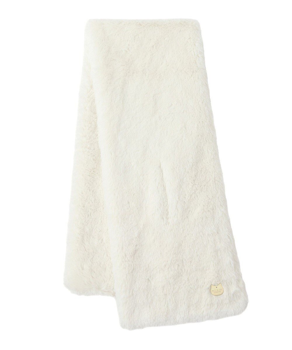 【ムーンバット/MOONBAT】の【FUDGE11月号掲載】PAUL JOE ACCESSOIRES フェイクファービッグマフラー インテリア・キッズ・メンズ・レディースファッション・服の通販 founy(ファニー) 　雑誌掲載アイテム　Magazine Picks & Fashion Features　ファッション雑誌　Fashion Magazines　ファッジ　FUDGE　ファッション　Fashion　レディースファッション　Fashion for Women　マフラー・スヌード / 冬小物の定番　Scarves & Mufflers　アニマル　Animal Print　コレクション　Collection, Seasonal Line　11月号　November Issue　シンプル　Simple, Minimal　スヌード　Snood, Infinity Scarf　雑誌　Magazine, Fashion Magazine　パターン　Pattern, Design Print　フェイクファー　Faux Fur, Imitation Fur　フラワー　Flower, Floral　防寒　Cold Protection, Winter-Ready　マフラー　Scarf, Muffler　モチーフ　Motif, Design Theme　ループ　Loop, Loop Knit　A/W・秋冬　Autumn/Winter　オフホワイト|ID: prp329100004675890 ipo3291000000033786871