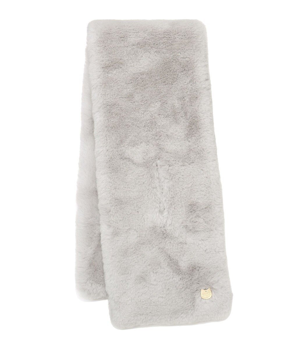 【ムーンバット/MOONBAT】の【FUDGE11月号掲載】PAUL JOE ACCESSOIRES フェイクファービッグマフラー インテリア・キッズ・メンズ・レディースファッション・服の通販 founy(ファニー) 　雑誌掲載アイテム　Magazine Picks & Fashion Features　ファッション雑誌　Fashion Magazines　ファッジ　FUDGE　ファッション　Fashion　レディースファッション　Fashion for Women　マフラー・スヌード / 冬小物の定番　Scarves & Mufflers　アニマル　Animal Print　コレクション　Collection, Seasonal Line　11月号　November Issue　シンプル　Simple, Minimal　スヌード　Snood, Infinity Scarf　雑誌　Magazine, Fashion Magazine　パターン　Pattern, Design Print　フェイクファー　Faux Fur, Imitation Fur　フラワー　Flower, Floral　防寒　Cold Protection, Winter-Ready　マフラー　Scarf, Muffler　モチーフ　Motif, Design Theme　ループ　Loop, Loop Knit　A/W・秋冬　Autumn/Winter　ライトグレー|ID: prp329100004675890 ipo3291000000034256162
