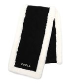 【ムーンバット/MOONBAT】の【WEB限定】FURLA ファートリミングウールマフラー ブラック|ID: prp329100004675892 ipo3291000000035700830